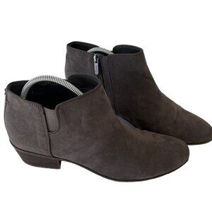 sam edelman grayish brown suede booties s 10 stylish comfy